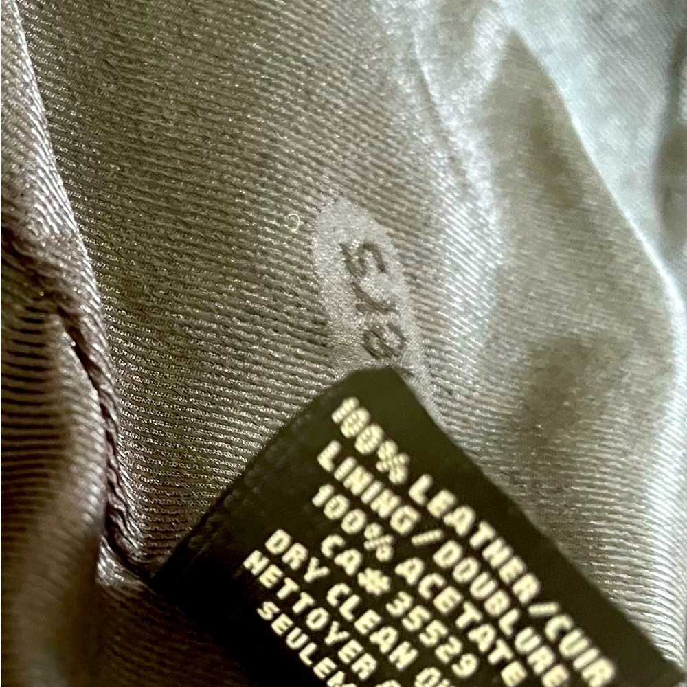 EUC- Genuine leather stylish jacket. - Picture 3 of 5